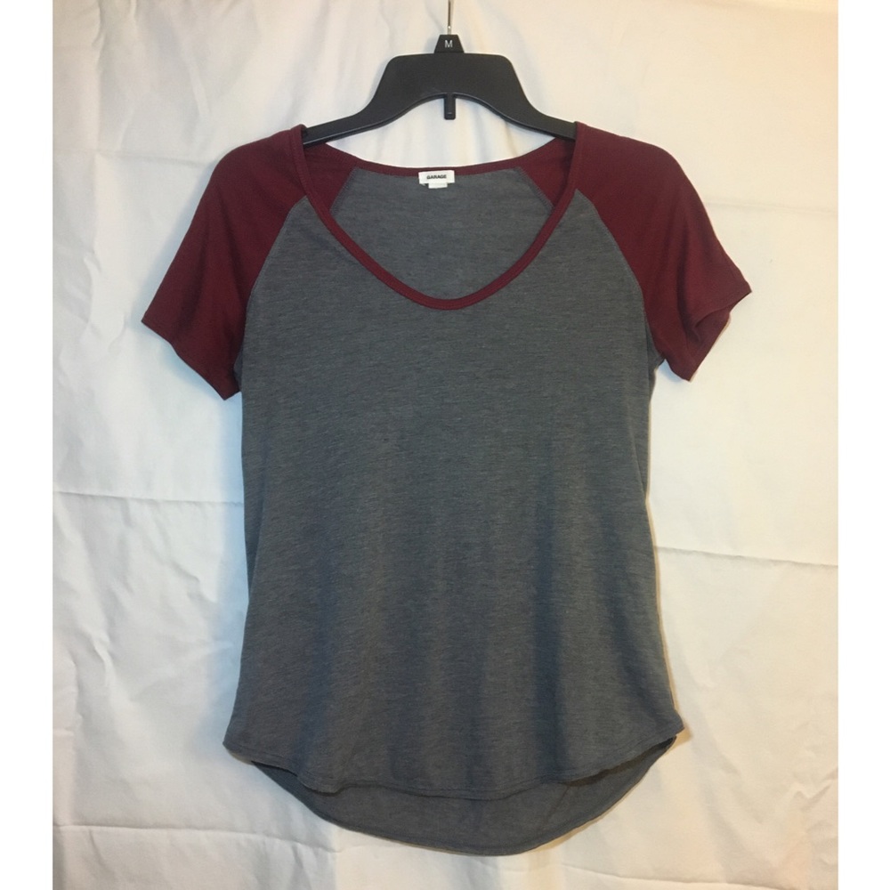 Garage Gray and Maroon Tee